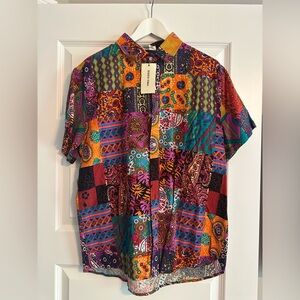 Two-Sided Colorful Patterned Shirt